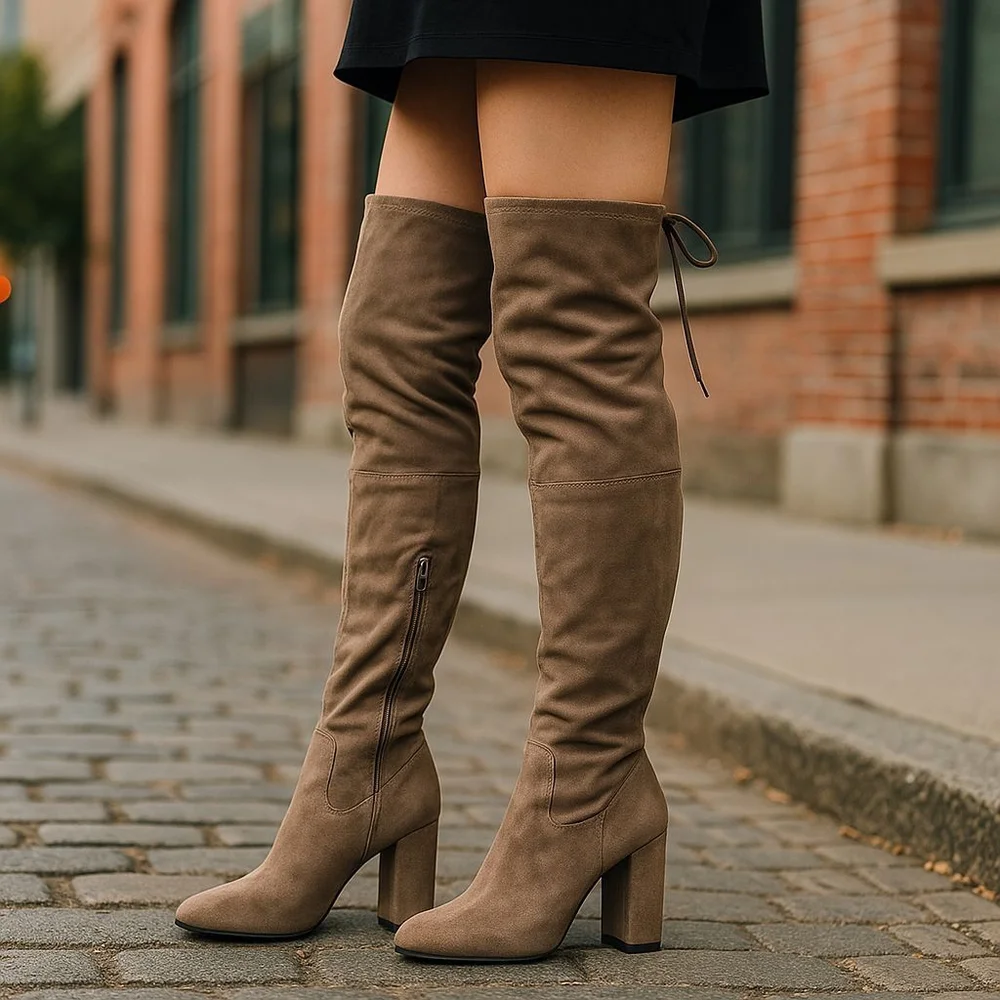 A NEW DAY BOOTS SIZE 8.5 HEELS 4